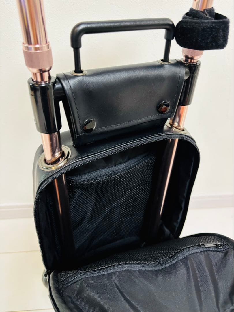 キャリーステッキ ライト 168 シルバーカー 象印ベビー ブラック