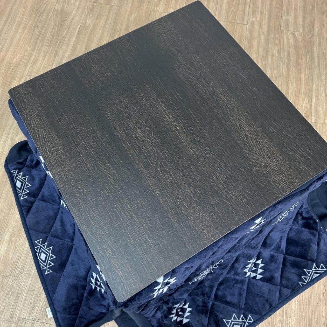 ☆折れ脚布団付きこたつ68ブラウン＆ネイビー☆