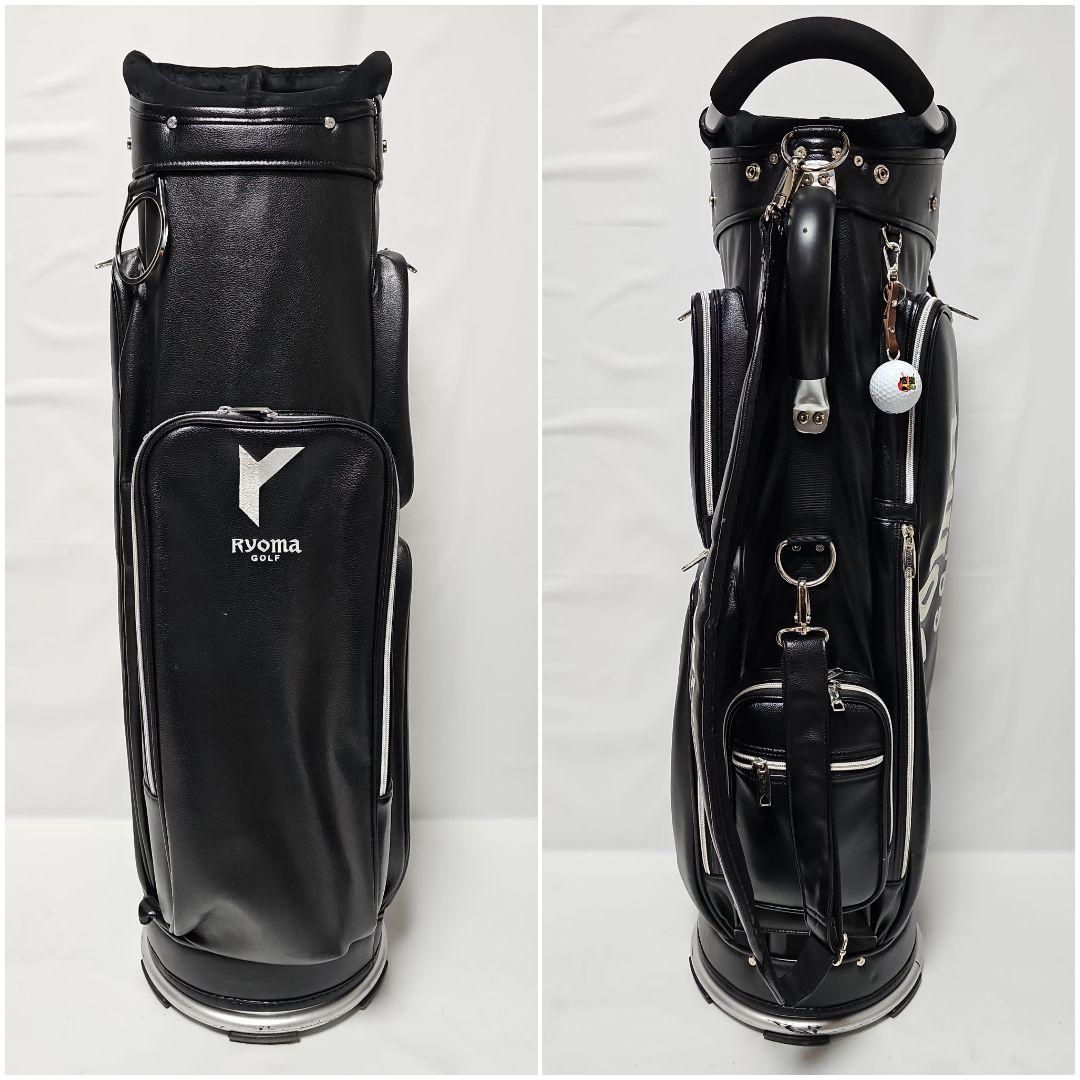 リョーマゴルフ 　軽量キャディバッグ 　9インチ　 5分割　3.2kg　ブラック