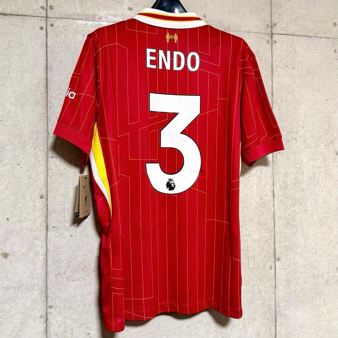 【新品/タグ付き】24/25 リヴァプールFC ♯3 遠藤航【Mサイズ】ホーム