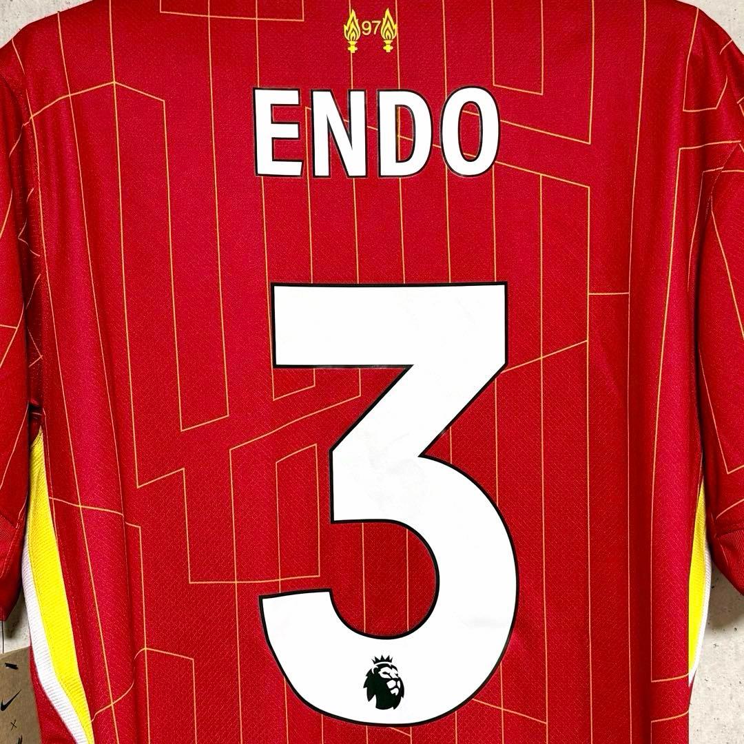 【新品/タグ付き】24/25 リヴァプールFC ♯3 遠藤航【Mサイズ】ホーム