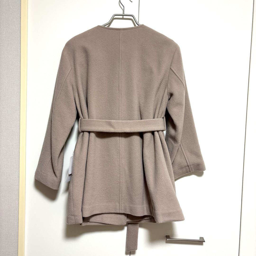 【新品タグ付き】ナチュラルビューティーベーシック ベルテッドミディコート