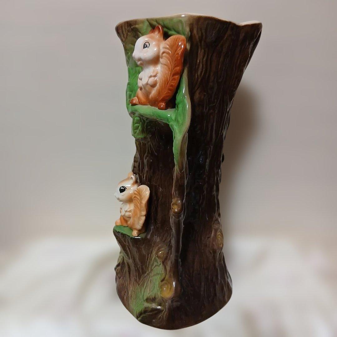 イギリス　ヴィンテージ　HORNSEA FAUNA　花器　バンビ　リス