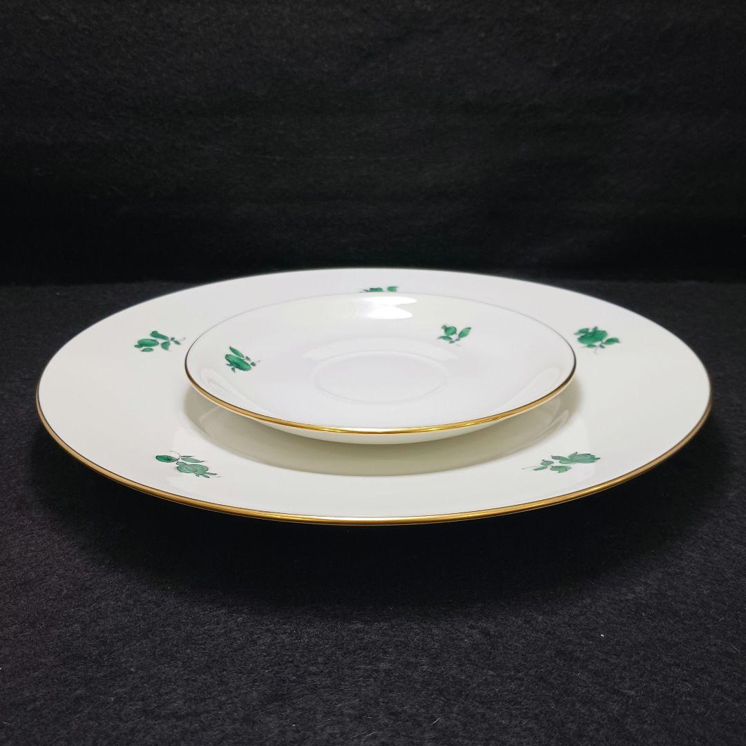 S187-46 アウガルテン マリアテレジア 直径25㎝ 皿・ソーサー 2枚