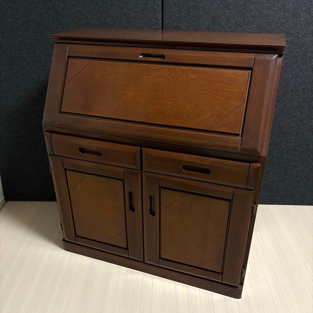 ライティングビューロー　文机　デスク　チェスト　ヴィンテージ　サイドボード