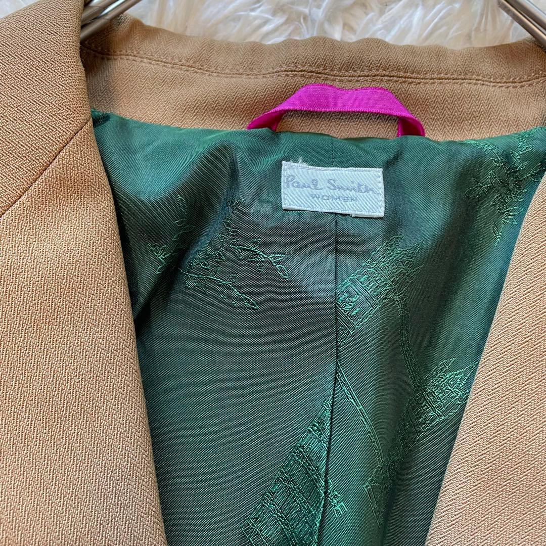 Paul Smith セットアップパンツスーツ　キャメル色　ワイドパンツ　2B