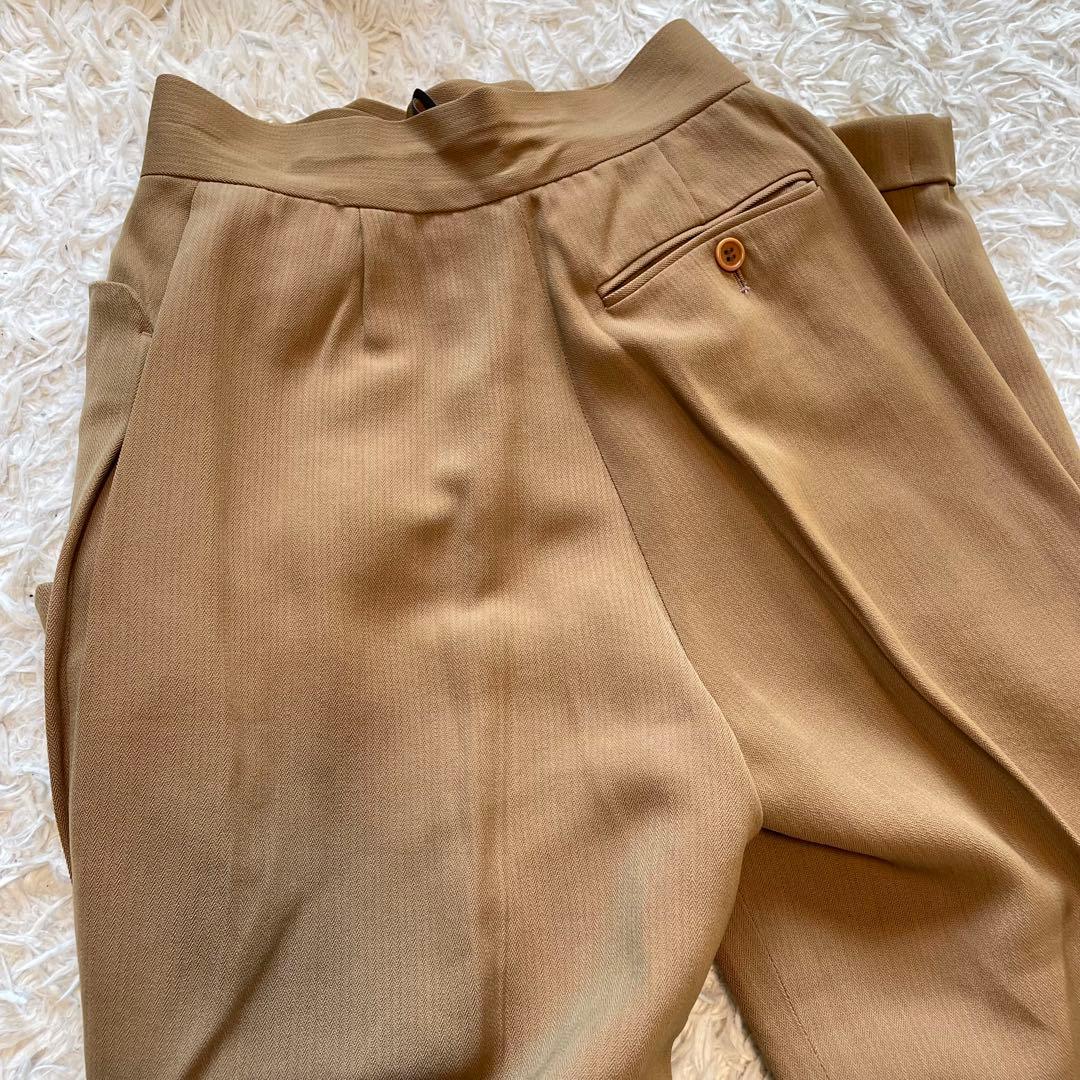 Paul Smith セットアップパンツスーツ　キャメル色　ワイドパンツ　2B