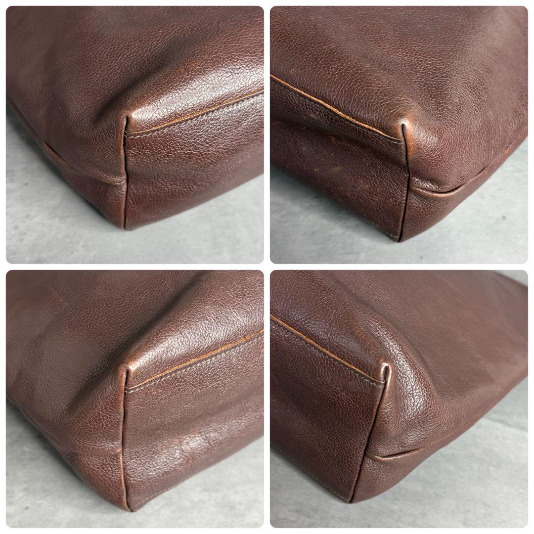 【美品】ILBISONTE イルビゾンテ 本革 トートバッグ ビジネス 肩掛け