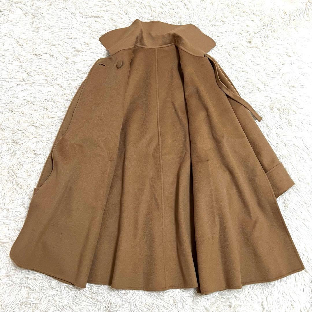 ひろかなです。カシミヤ100% ダブルフェイスロングコート Aライン