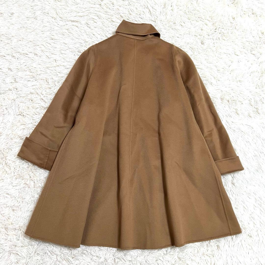 ひろかなです。カシミヤ100% ダブルフェイスロングコート Aライン