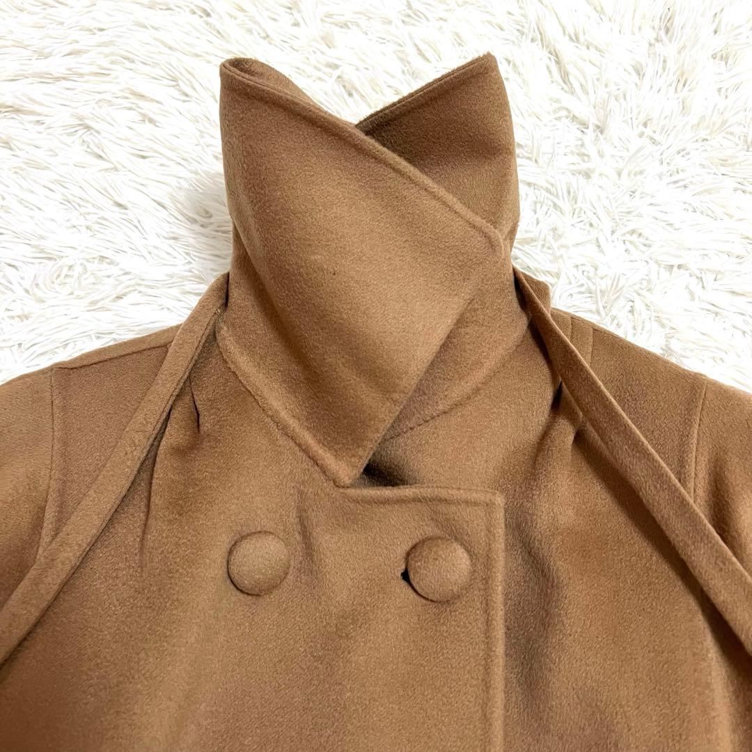 ひろかなです。カシミヤ100% ダブルフェイスロングコート Aライン