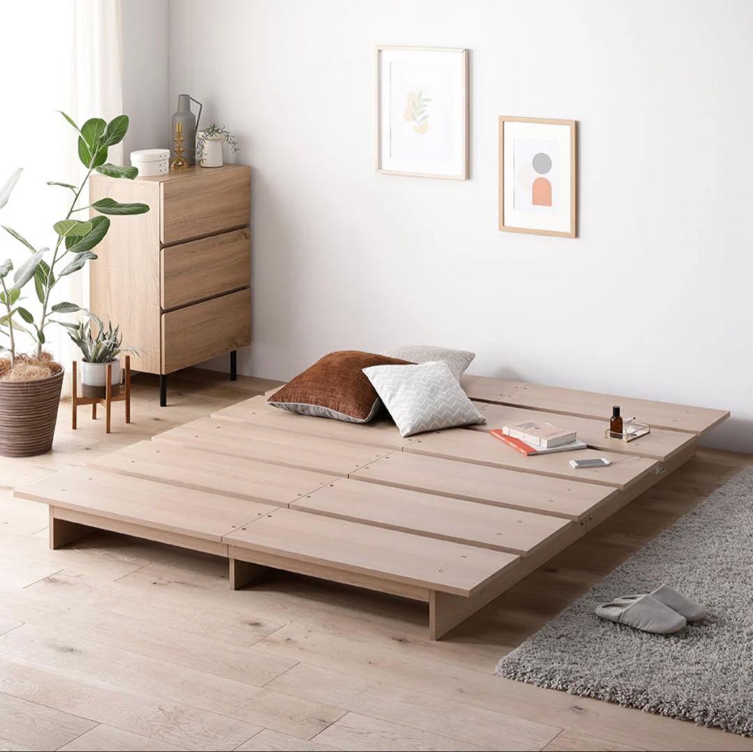 RASIK ダブルサイズ すのこベッドフレーム　※引き取り歓迎