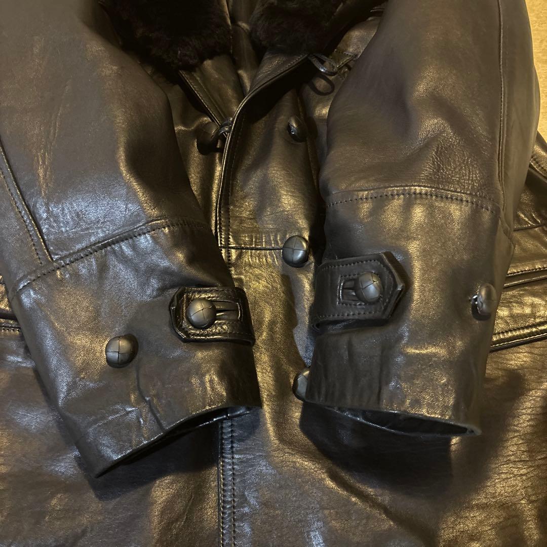 y2k 90s RED SKINS レッドスキンズ 革ジャン レザーコート L