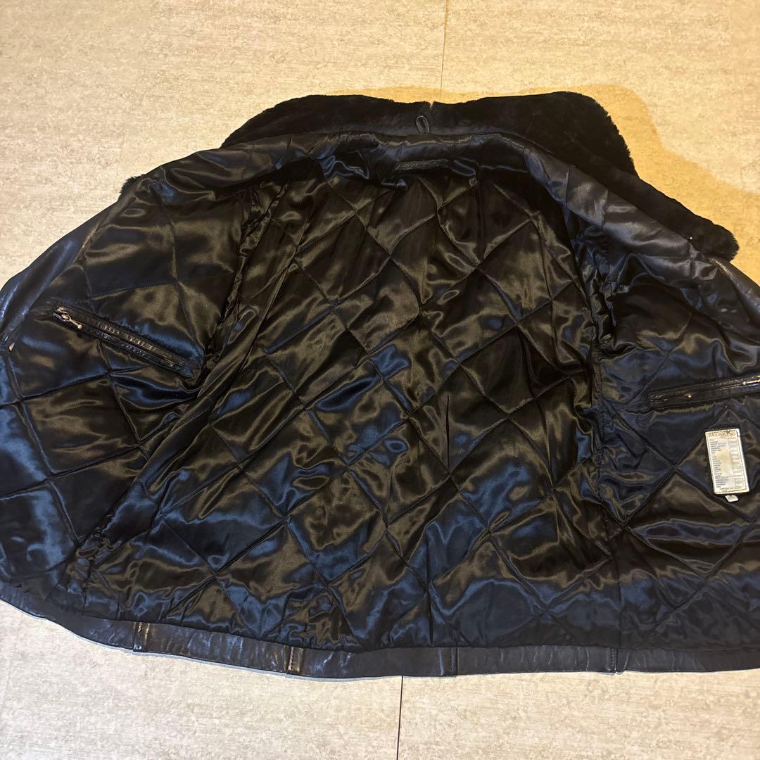 y2k 90s RED SKINS レッドスキンズ 革ジャン レザーコート L