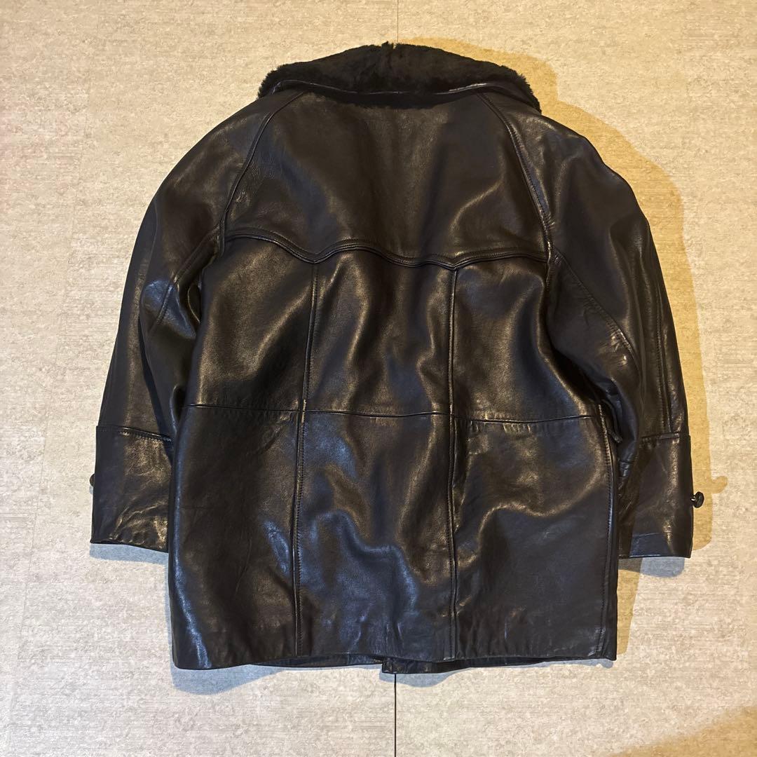 y2k 90s RED SKINS レッドスキンズ 革ジャン レザーコート L