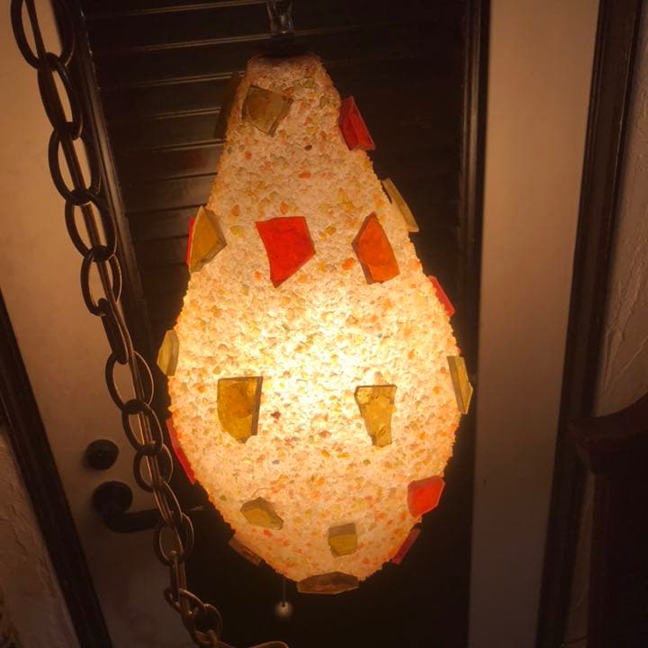 60s〜70s アメリカンアンティーク 樹脂の多彩色ランプ USAインテリア