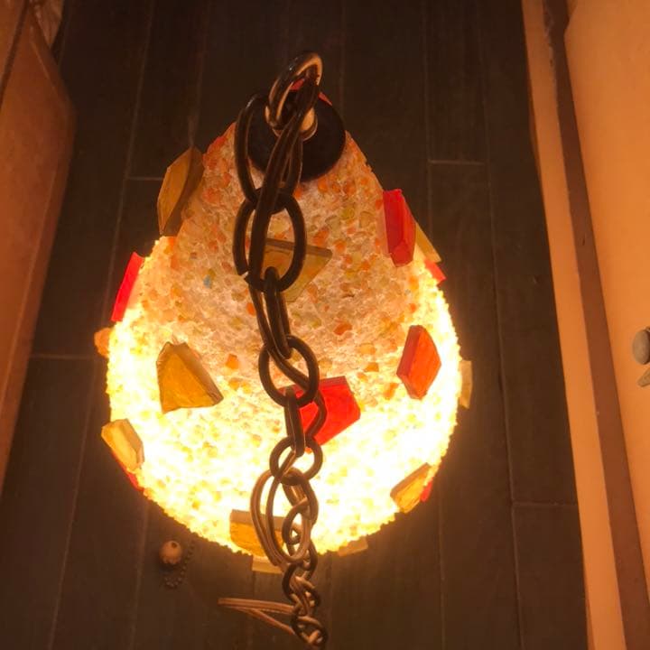 60s〜70s アメリカンアンティーク 樹脂の多彩色ランプ USAインテリア