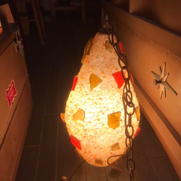 60s〜70s アメリカンアンティーク 樹脂の多彩色ランプ USAインテリア