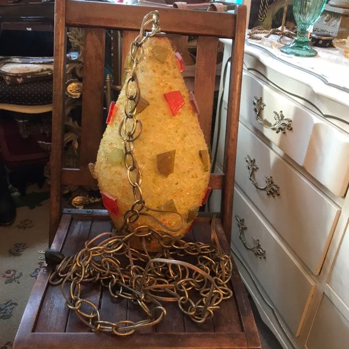 60s〜70s アメリカンアンティーク 樹脂の多彩色ランプ USAインテリア