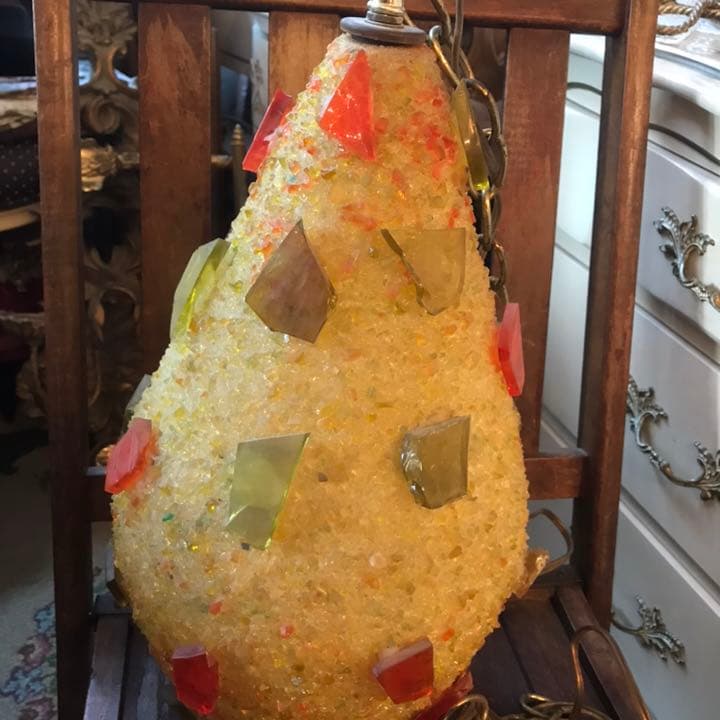 60s〜70s アメリカンアンティーク 樹脂の多彩色ランプ USAインテリア