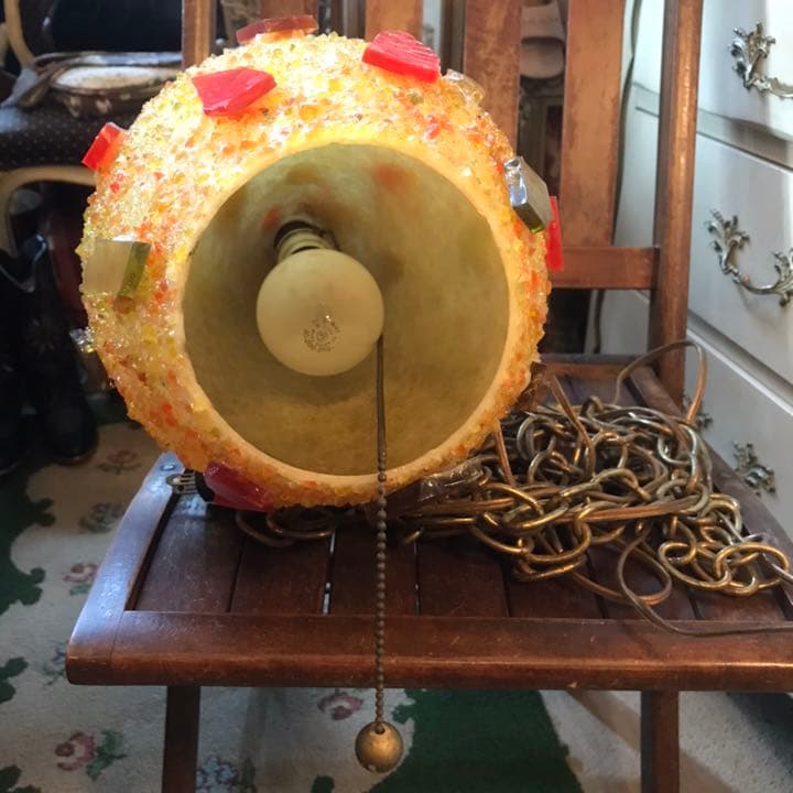 60s〜70s アメリカンアンティーク 樹脂の多彩色ランプ USAインテリア