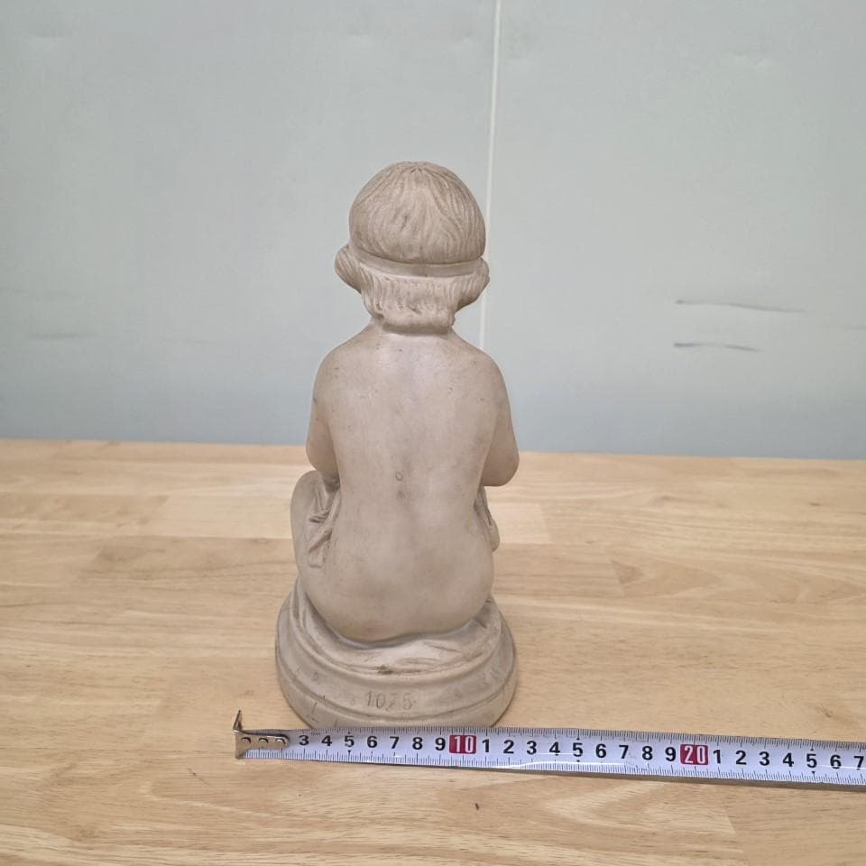 西洋彫刻 大理石 子供の彫刻 本を読む 彫刻 美術