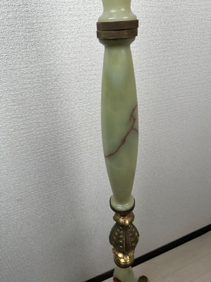 展示品 イタリア 大理石 オニキス ポールハンガー コートハンガー ※i1※