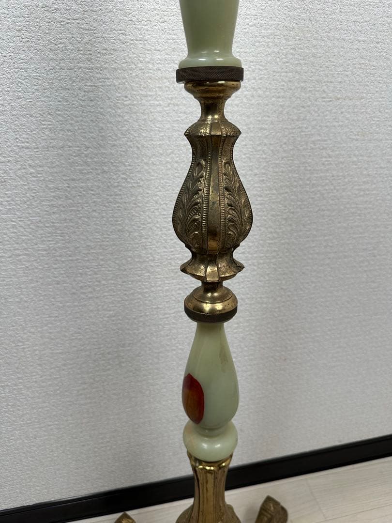 展示品 イタリア 大理石 オニキス ポールハンガー コートハンガー ※i1※