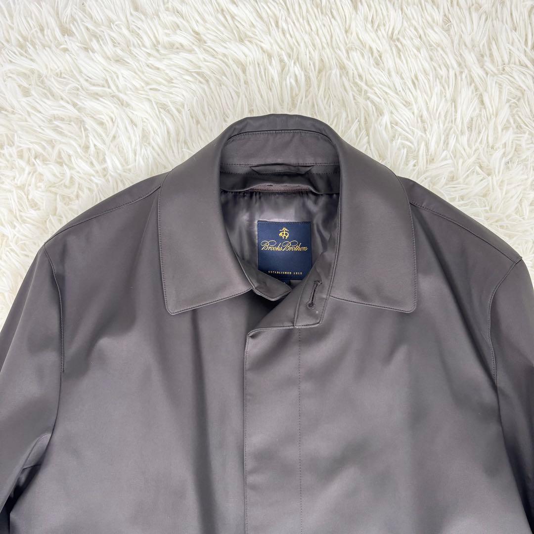ブルックスブラザーズ ライナー取り外し可 ステンカラーコート チャコール S