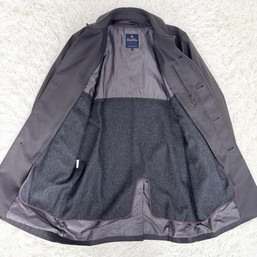 ブルックスブラザーズ ライナー取り外し可 ステンカラーコート チャコール S