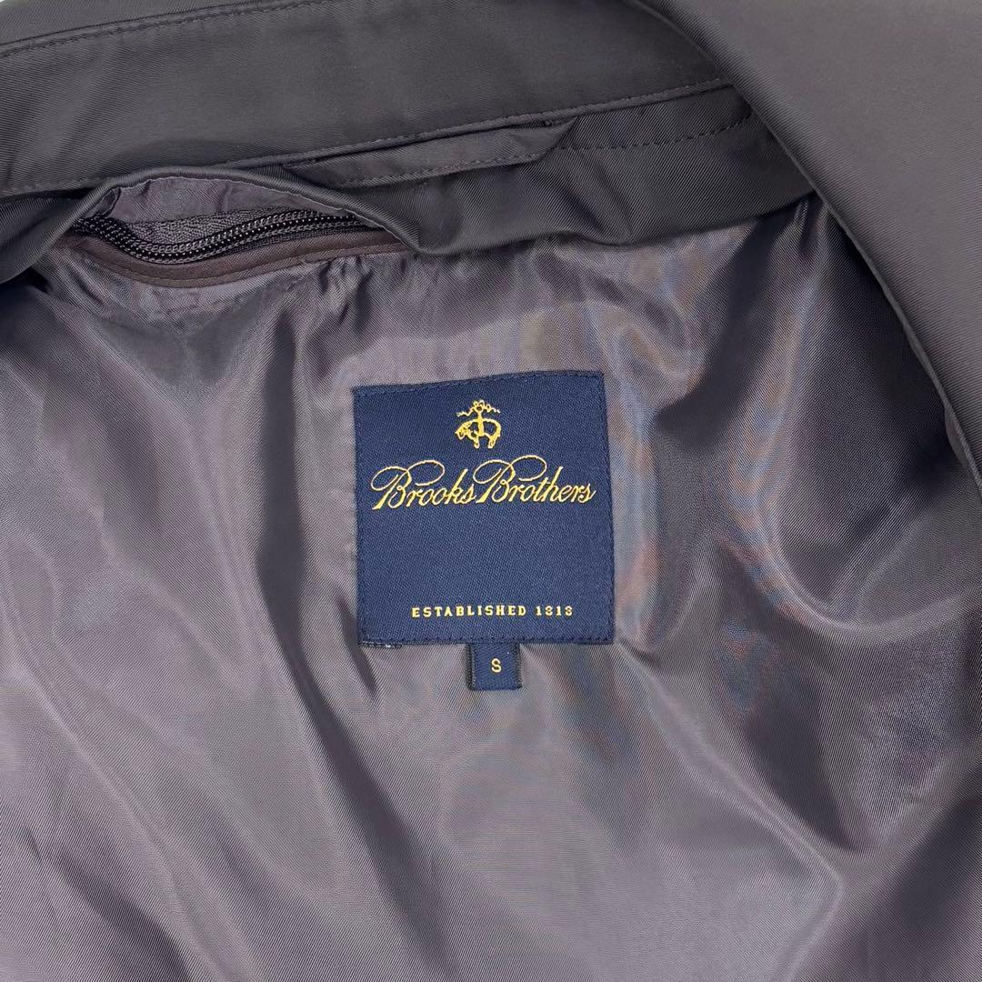 ブルックスブラザーズ ライナー取り外し可 ステンカラーコート チャコール S