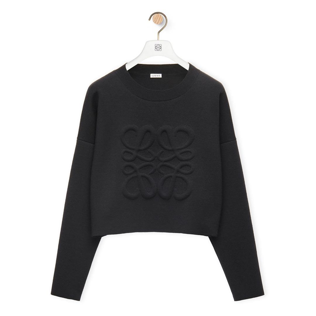 定価¥162,800 LOEWE ロエベ アナグラム セーター ブラック XS