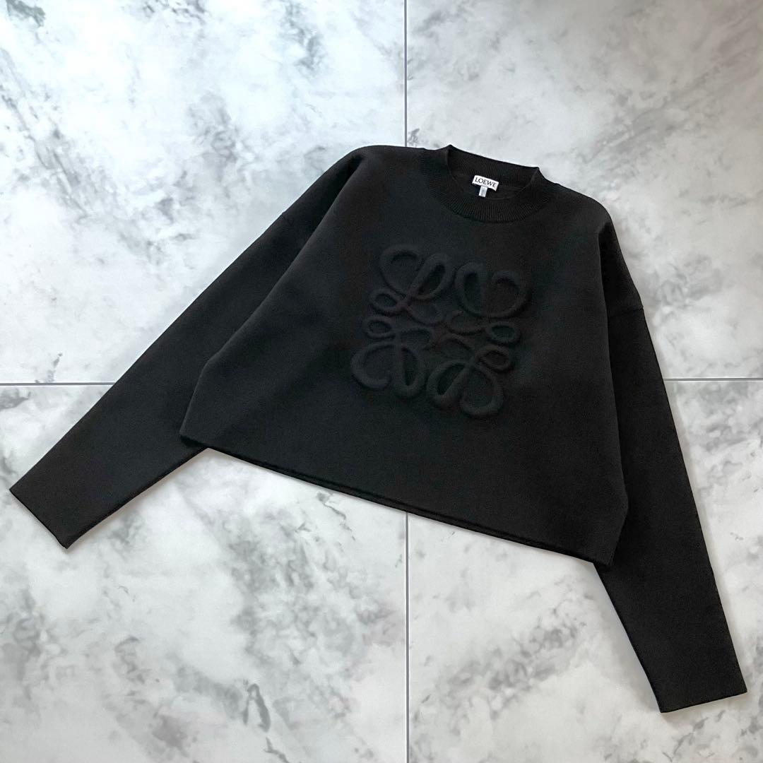 定価¥162,800 LOEWE ロエベ アナグラム セーター ブラック XS