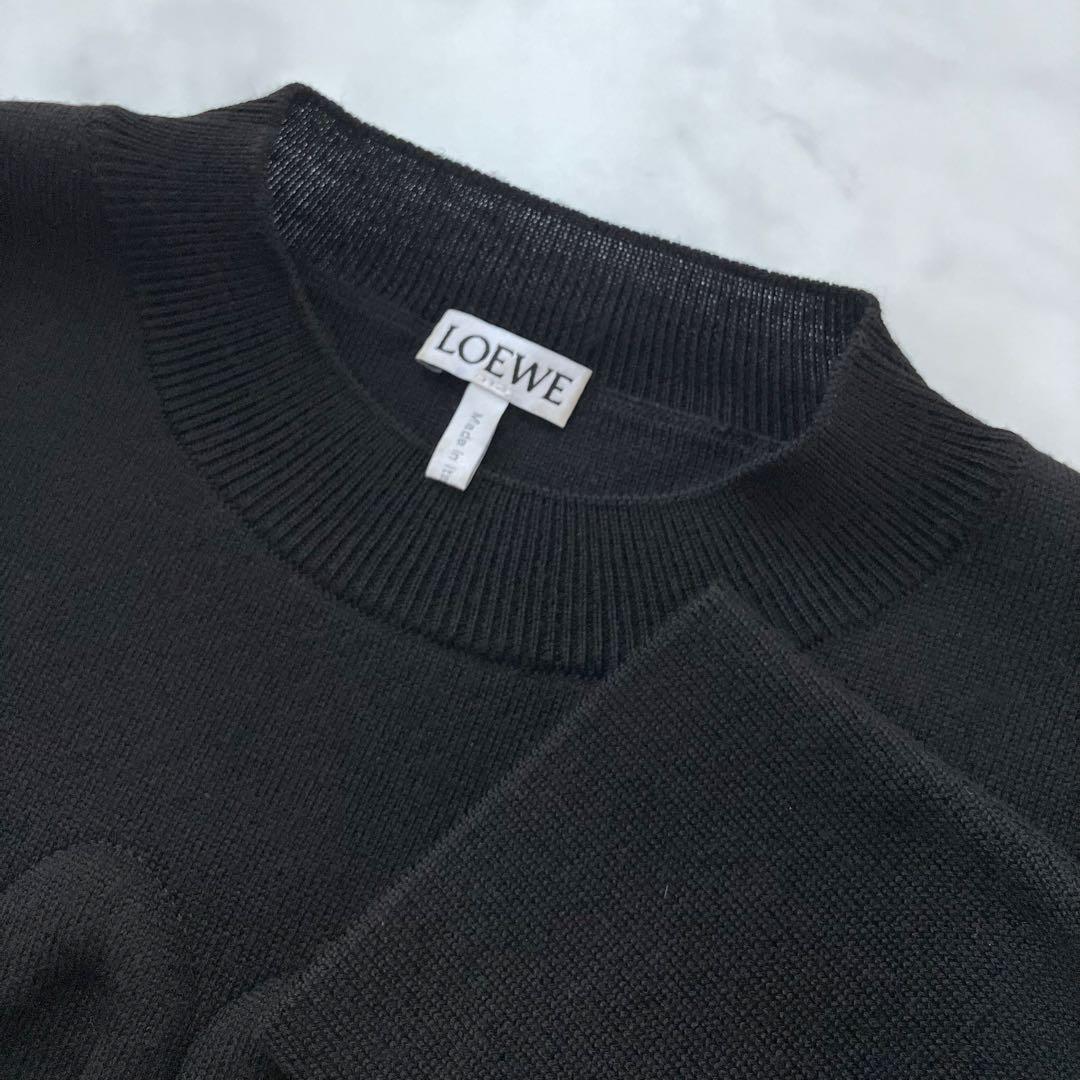 定価¥162,800 LOEWE ロエベ アナグラム セーター ブラック XS