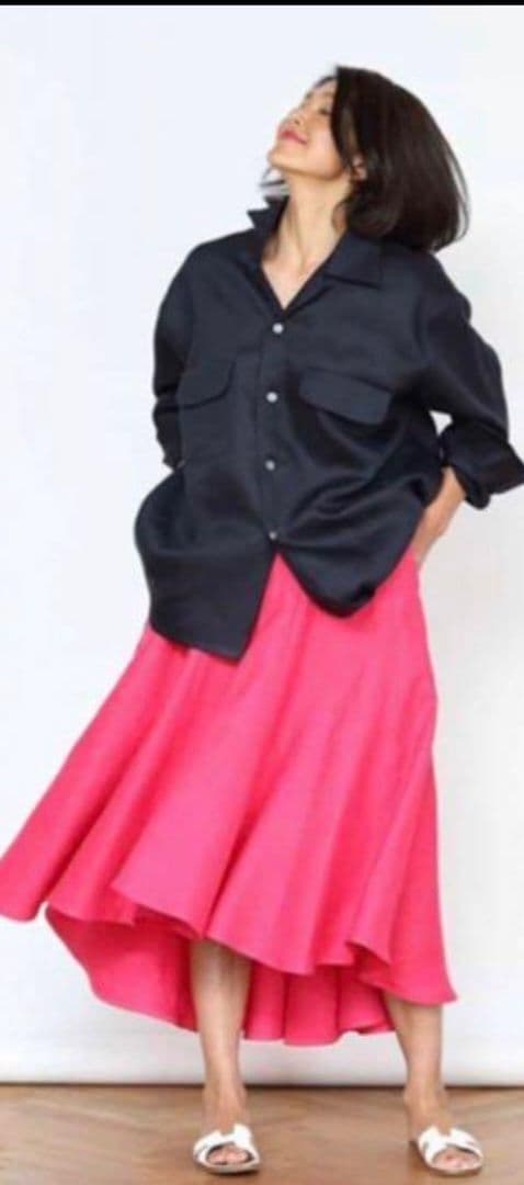 Madisonblue　リネン　フレアスカート