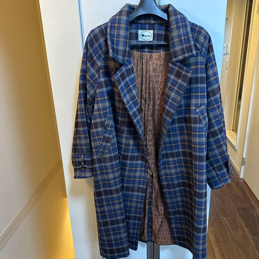 Naptime チェック柄トレンチコート