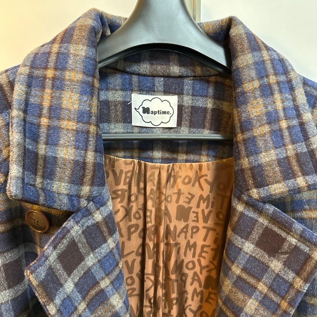 Naptime チェック柄トレンチコート
