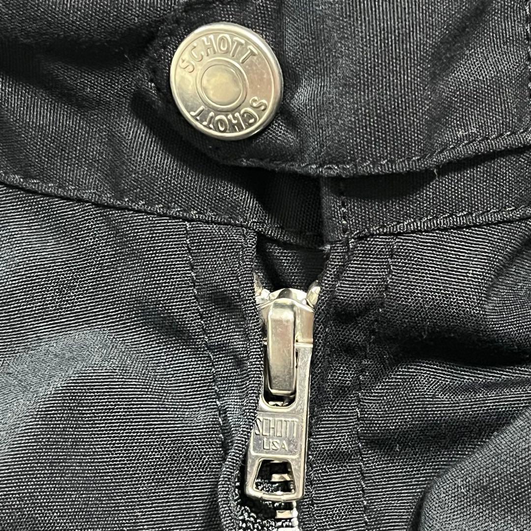 希少 SCHOTT × VICTIM ライダース コットン ブラック M 38