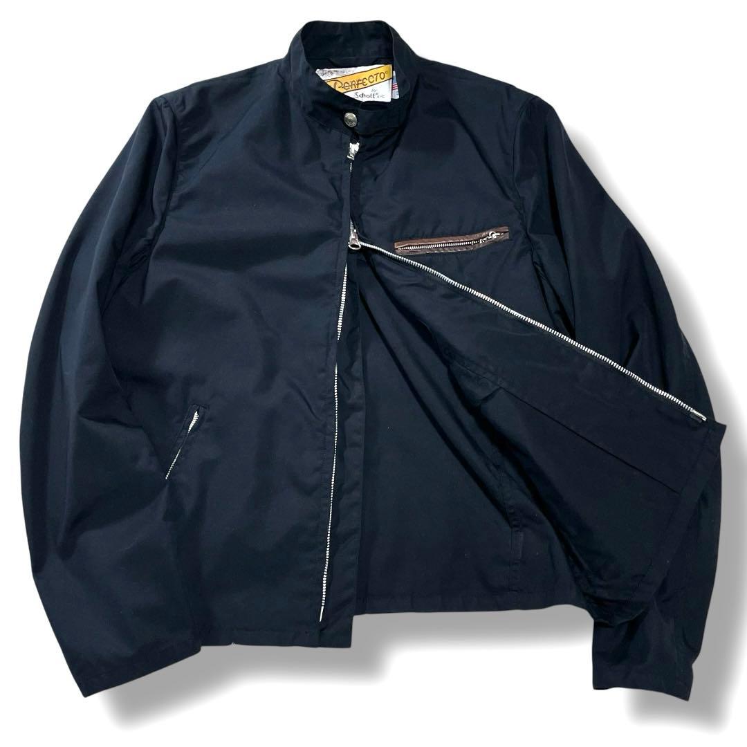 希少 SCHOTT × VICTIM ライダース コットン ブラック M 38