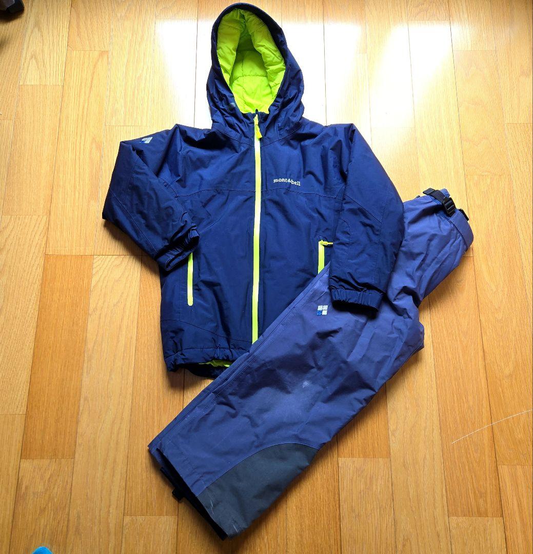 mont-bell　モンベル　 子ども用スキーウェア　上下セット　130