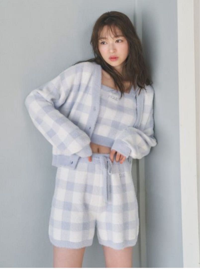 gelato pique チェック柄ルームウェア 3点セット