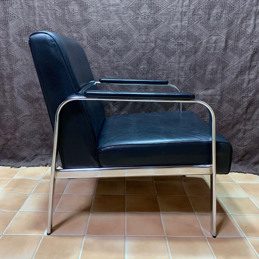 【美品】イージーチェア アームチェア ミッドセンチュリー インダストリアル