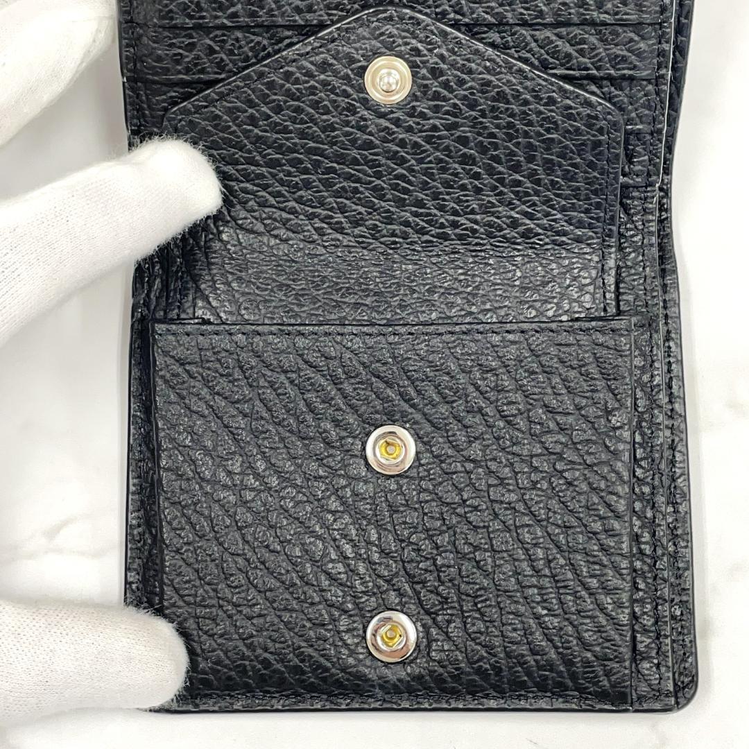 【ご褒美/ギフトにも】メゾンマルジェラ 二つ折り財布 P4455