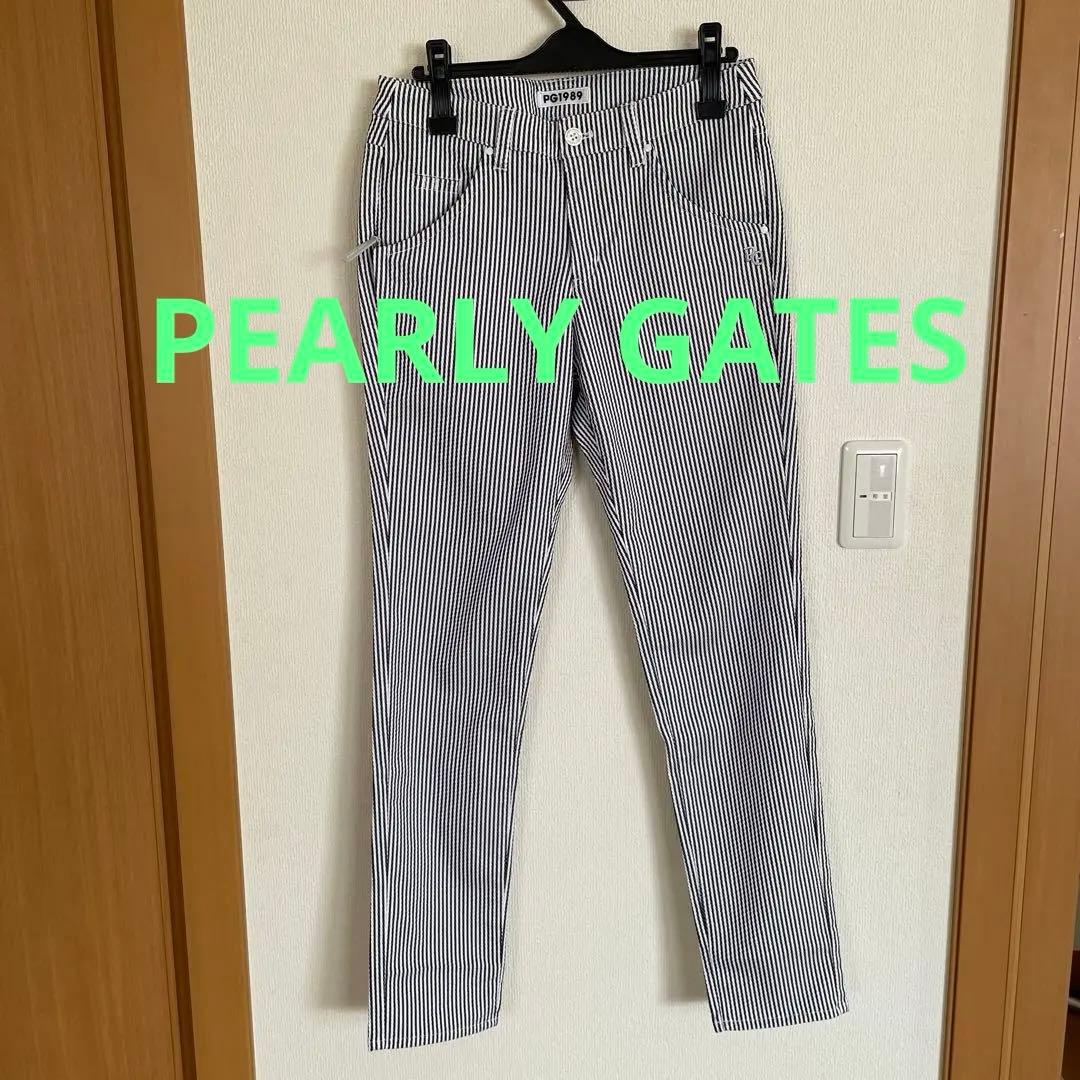 美品☆2022SSパーリーゲイツ　ルチアンカルゼストレッチパンツ　ロンスト柄