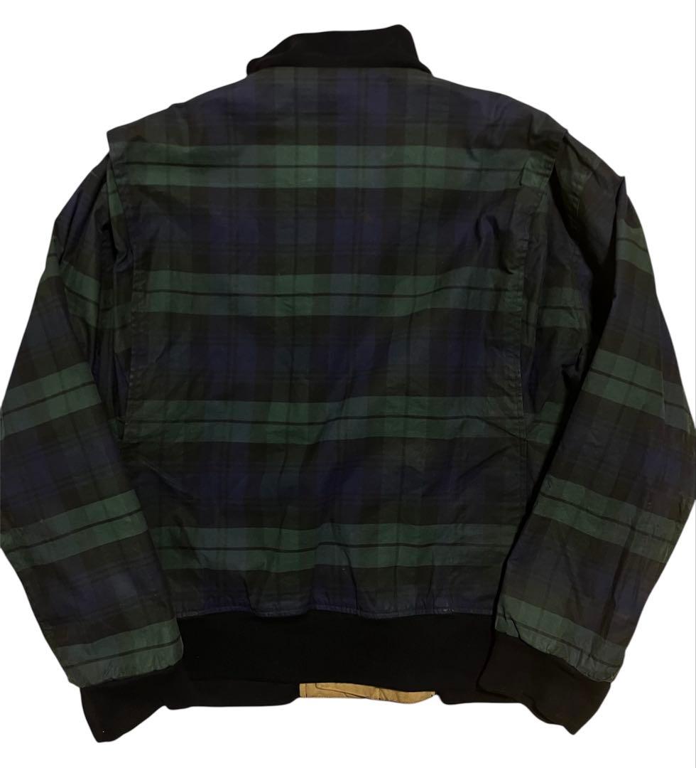 90s ラルフローレン　USA製　オイルドジャケット　ブラックウォッチ