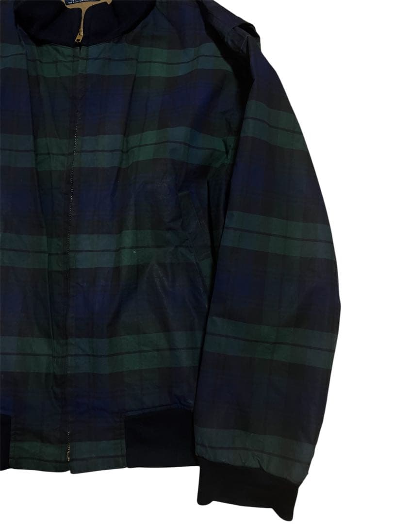 90s ラルフローレン　USA製　オイルドジャケット　ブラックウォッチ