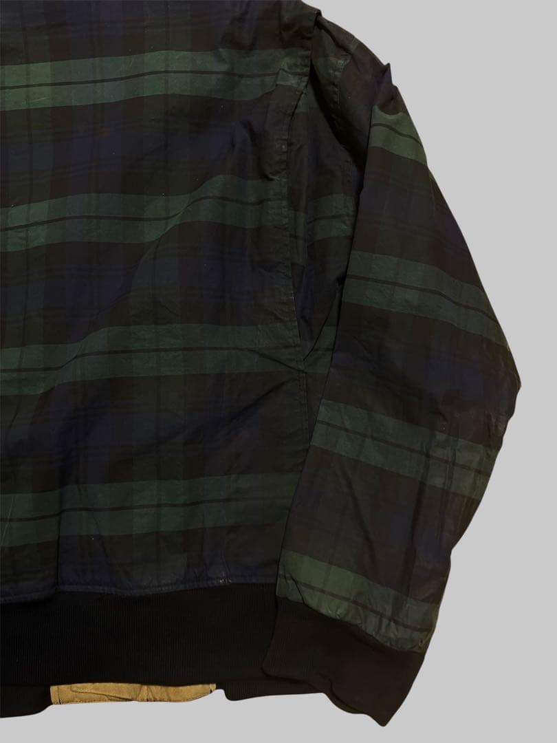 90s ラルフローレン　USA製　オイルドジャケット　ブラックウォッチ