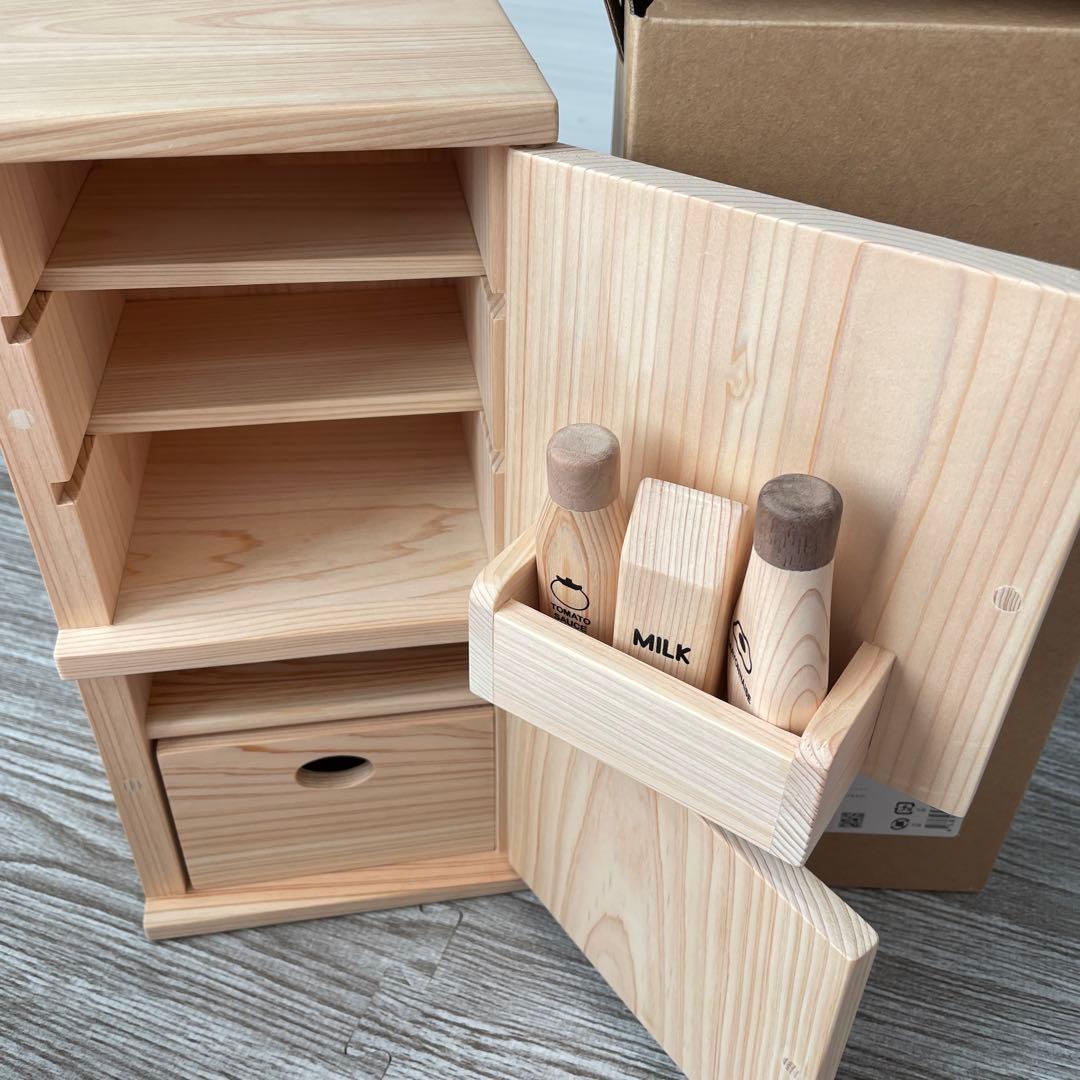 IKONIH 木製冷蔵庫おもちゃ