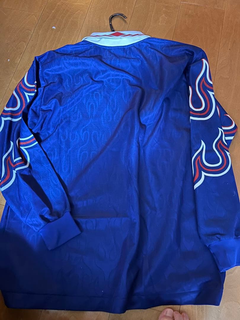 サッカー日本代表 1996-1997 PUMA製 炎　ユニフォーム　長袖　L