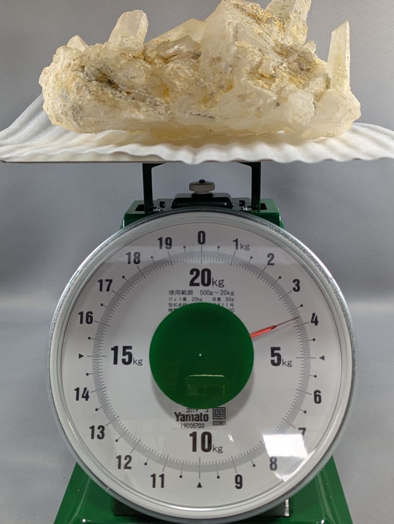 水晶 原石 クラスター 天然石 約3.8kg インテリア 鑑賞石 パワーストーン